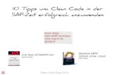 10 Tipps um Clean-Code in der SAP-Zeit erfolgreich anzuwenden