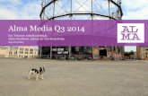 Alma Median taloudellinen tulos Q3 2014
