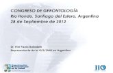 Congreso Gerontología Santiago del Estero 2012