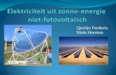 Elektriciteit uit zonne energie, niet fotovoltaïsch
