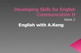 Developing skills for english communication ii week2 2003