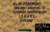 El Al Ceremony Israel 25.09.2008..