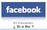 Facebook en educación