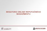 Desatoro online reputačného manažmentu