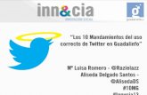 Los 10 Mandamientos del uso correcto de Twitter en Guadalinfo