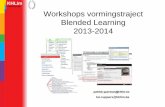 Workshops vormingstraject blended learning 2013 2014 versie 3