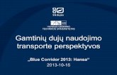 Gamtinių dujų naudojimo transporte perspektyvos (Blue Corridor 2013: Hansa, Klaipeda)
