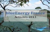 blueEnergy 2013 -  Les activités en france