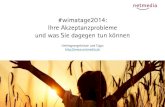 Akzeptanz von Social Software: Umfrageergebnisse der WiMa-Tage 2014 + Maßnahmen
