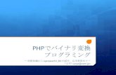 PHP でバイナリ変換プログラミング