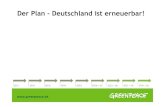 Der Plan. Deutschland ist erneuerbar
