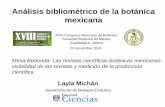 Análisis bibliométrico de la botánica  mexicana