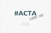 KSK: Kaj je narobe z #ACTA?