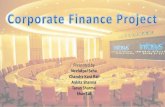 Corporate finance project on infosys