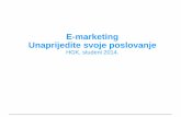 HGK E- marketing - prezentacija održana u  Osijeku 25.11.2014.