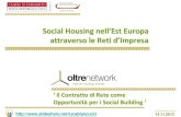 Il Contratto di Rete come Opportunità per i Social Building & Social Housing