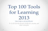 Top 100 Tools for Learning 2013