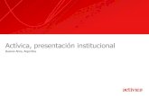 Activica - Presentacion Institucional