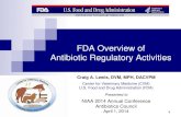 Dr. Craig A. Lewis - FDA Overview of Antibiotic Regulatory Activities (Guidance 213, VFD, antibiotic use data collection)