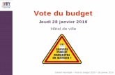 Budget 2010  : Presentation
