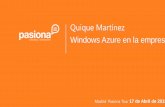 #pasionaTour Madrid - Windows Azure en la empresa