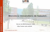 Biblioteca Universitària de Sabadell UAB