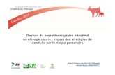 Gestion du parasitisme gastro intestinalen élevage caprin : impact des stratégies de conduite sur le risque parasitaire