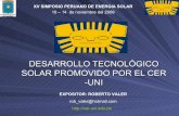 Desarrollo TecnolÓgico Solar Promovido Por El Cer  Uni