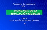 Prog. did educ musical 2011