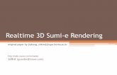 Sumie rendering