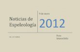 Noticias espeleológicas 20120109