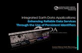 Integrated Earth Data Applications: Enhancing Reliable Data Services Through the Use of Persistent Identifiers