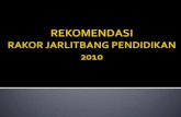 Rekomendasi 2010 Jarlitbang