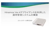 【Hinemos World 2013】C-2：Hinemos Ver.4アプライアンスを利用した運用管理システムの構築（ぷらっとホーム株式会社）