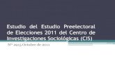 Estudio Preelectoral CIS Octubre 2011