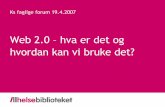 web 2.0 for helsepersonell på norsk