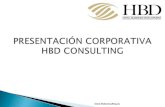 PresentacióN Corporativa Hbd Consulting