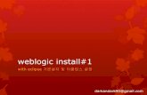 Weblogic install