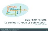 CMS / CXM / E-CMS - Le bon outil pour le bon produit | ISCOM 2014 02 18