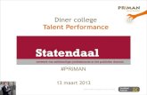 Statendaal diner college