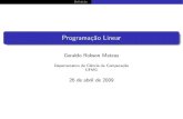 [Robson] 1. Programação Linear