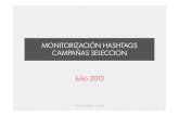 Monitorización hashtags campañas patrocinadores selección 2013