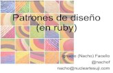 Patrones de diseño (en Ruby) — RubyConf Uruguay 2010