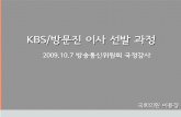 방문진 /KBS 이사선임과정