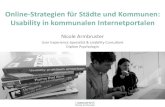 Usability / Designtrends in Kommunalen Internetportalen - Nicole Armbruster