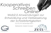 Kooperatives Schreiben Online - Web2.0 Anwendungen zur Entwicklung und Verbesserung der Schreibfertigkeiten