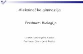 L202 - Biologija - Mali mozak i kimčena moždina - Anđela Dimitrijević - Radica Dimitrijević