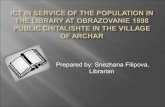 Snezhana Filipova, Librarian at Obrazovanie Public Chitalishte in the village of Archar