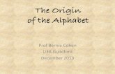 The Origin of the Alphabet