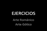 Ejercicios  arte románico y gótico